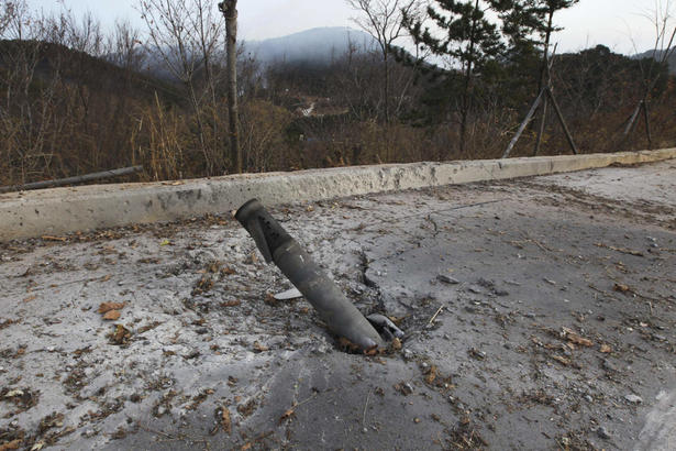 Unexploded Shell from the attack on Yeonpyeong